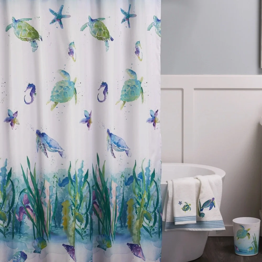 Ocean Life Shower Curtain - Picture 1 of 3